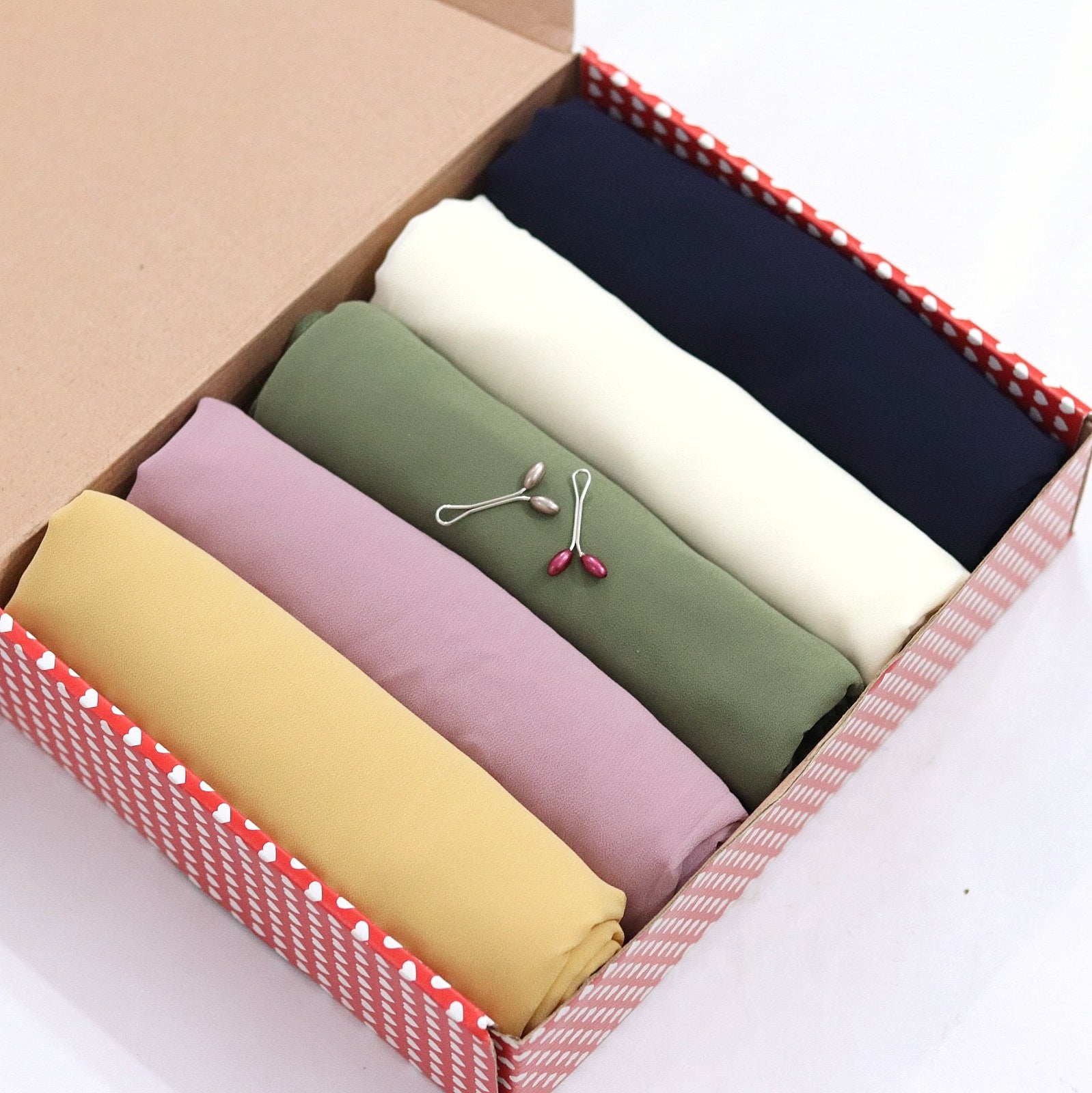 Georgette Hijab Box Of 5