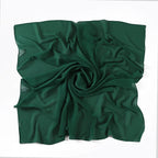Women Shawls Elegant Chiffon Scarf Bottle Green