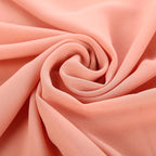 Muslim Bubble Chiffon Hijab Scarf Women Peach Color Soft Long
