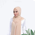 Matching Color Chiffon Instant Hijab for Muslim Women