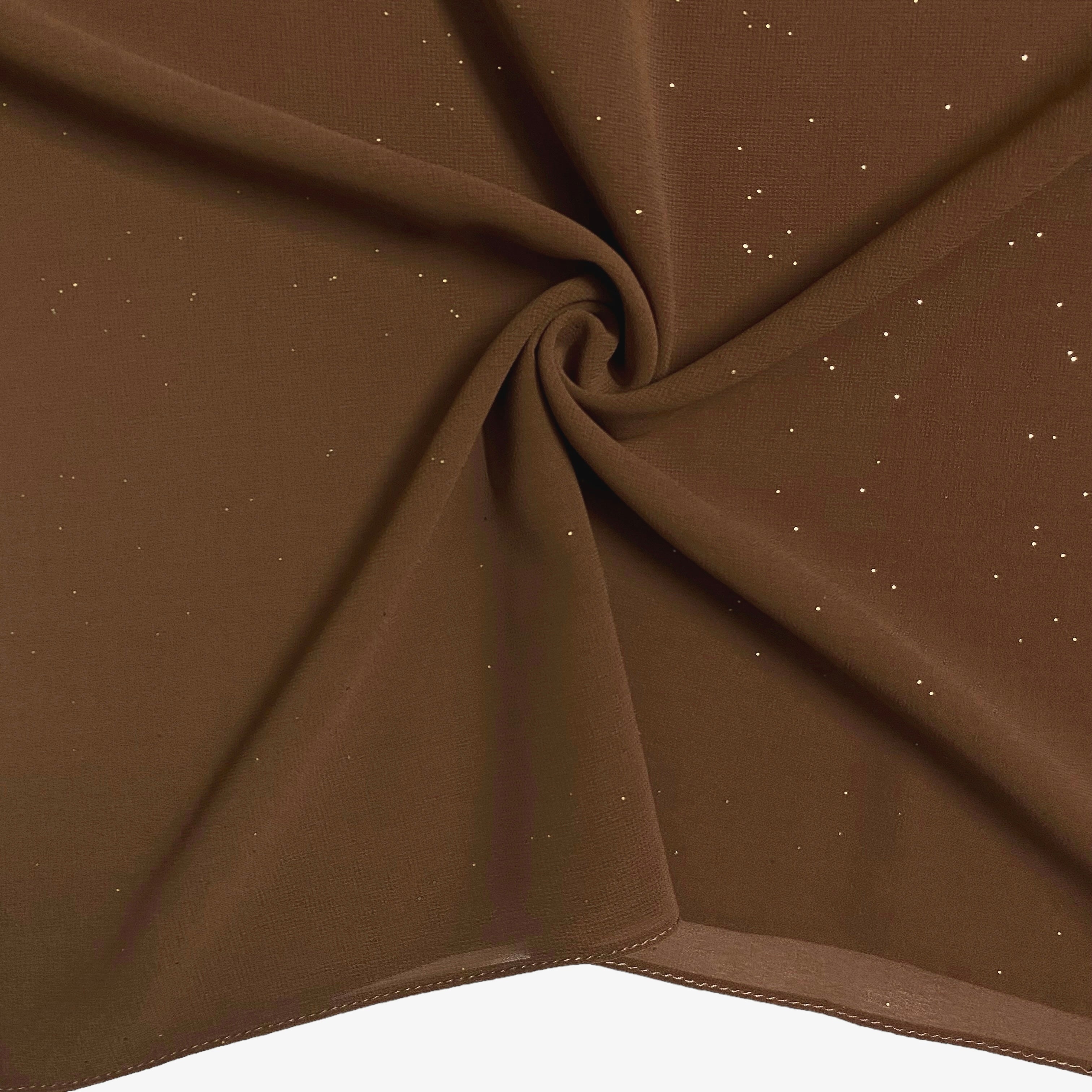 Glittered Georgette – Caramel