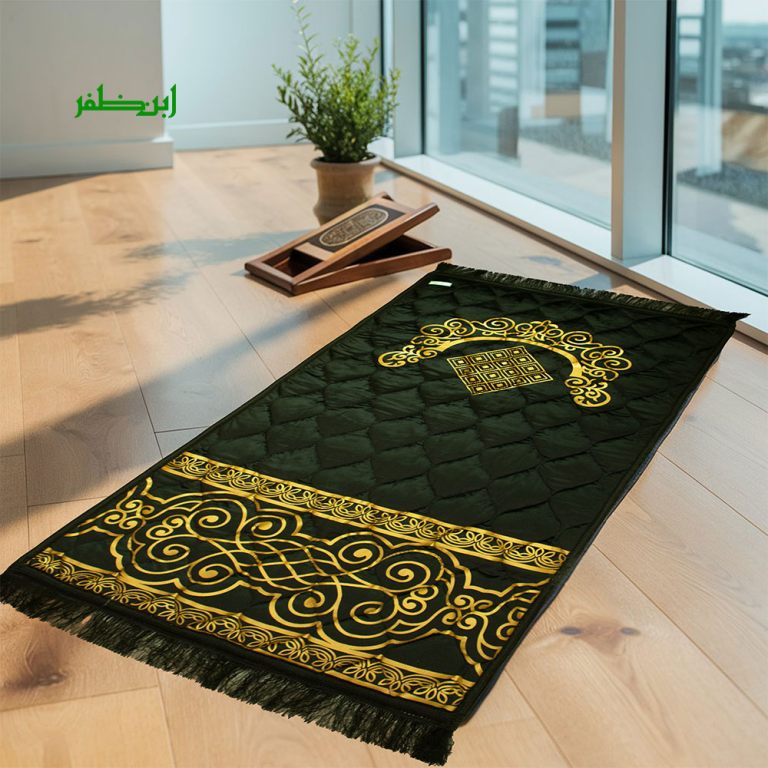 Velvet Foam Quilted Orthopedic Embossed Padded Jai Namaz | Prayer Mat | Janamaz FPM-25