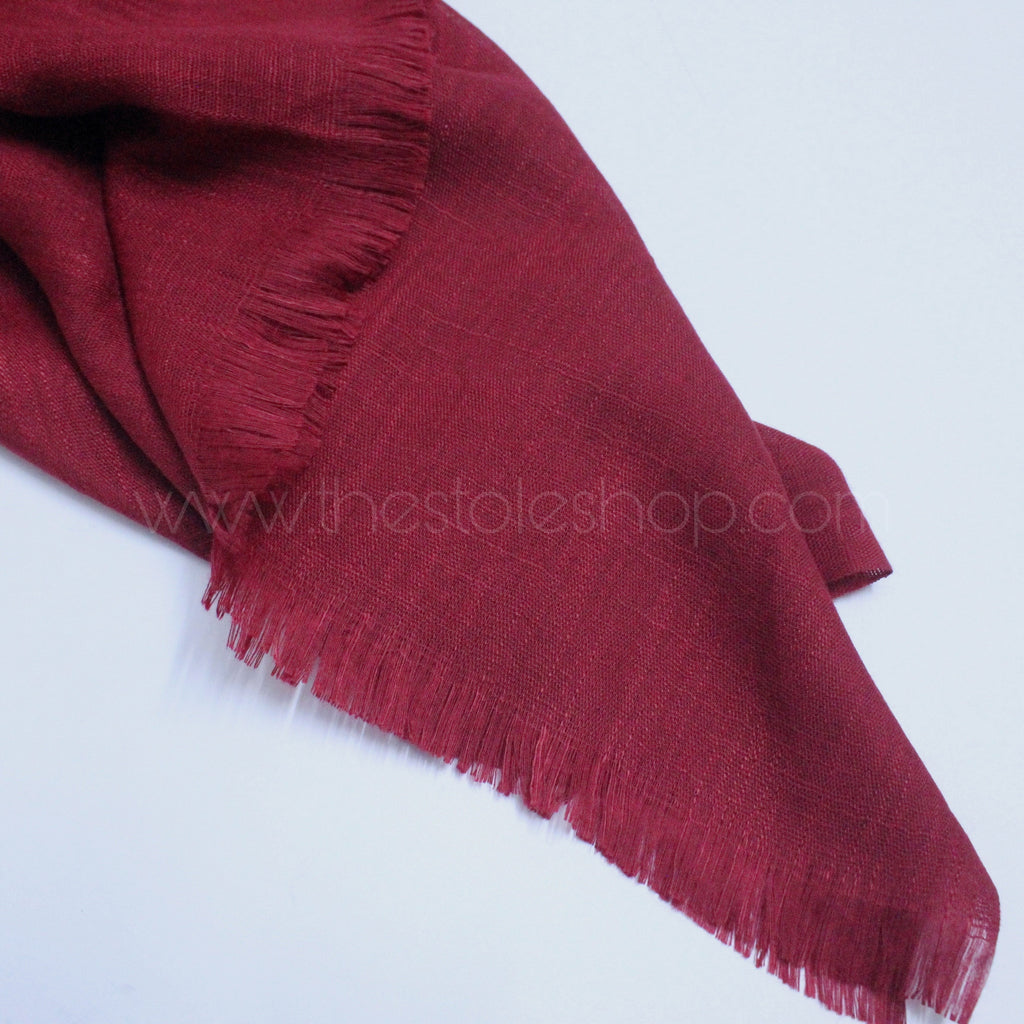 Premium Turkish – Slub Textured (Wider Width) – Wine