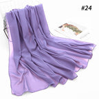 Lavender Whisper – Elegant Sheer Chiffon Scarf