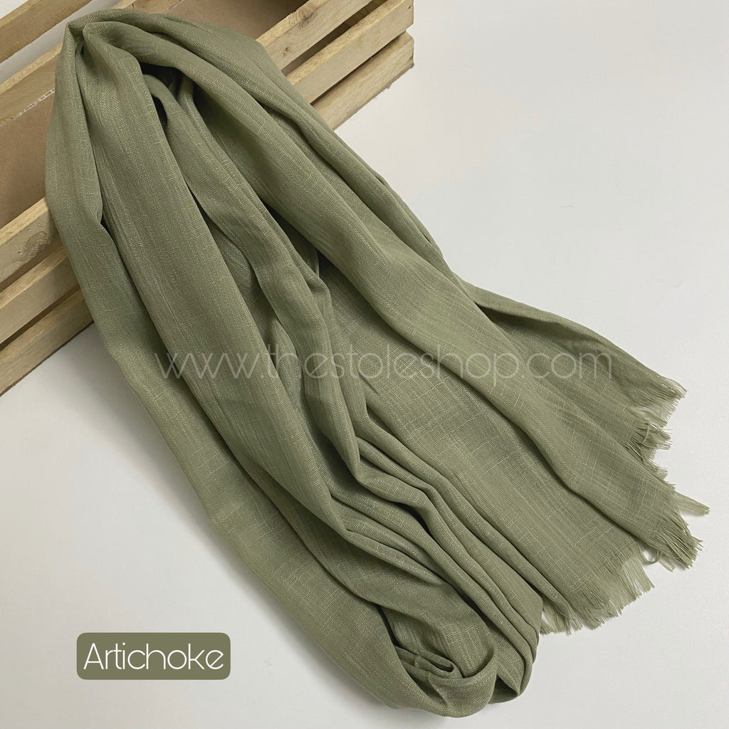 Premium Turkish – Slub Textured (Wider Width) – Artichoke