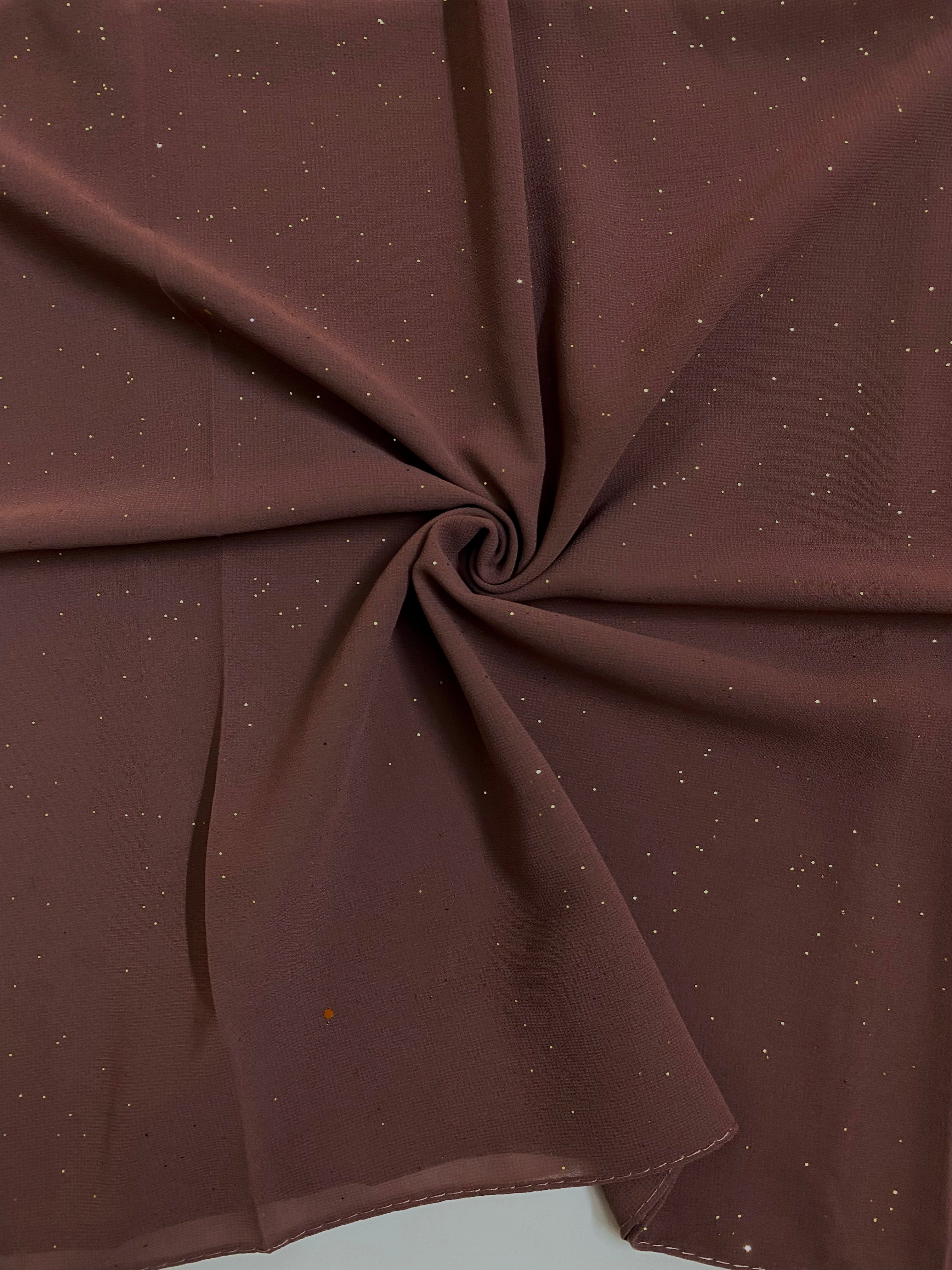 Glittered Georgette – Faded Grape