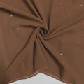 Glittered Georgette – Light Rose Brown