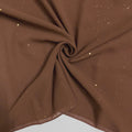 Glittered Georgette – Rose Brown