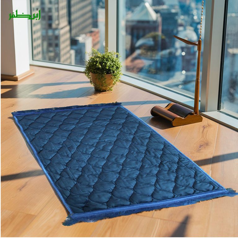 Plain Velvet Foam Quilted Orthopedic Embossed Padded Jai Namaz | Prayer Mat | Janamaz FPM-12