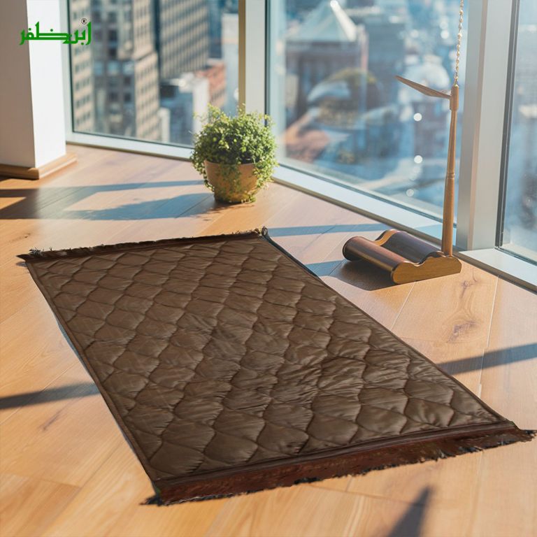 Plain Velvet Foam Quilted Orthopedic Embossed Padded Jai Namaz | Prayer Mat | Janamaz FPM-12