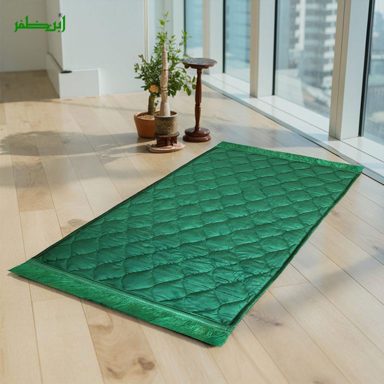 Plain Velvet Foam Quilted Orthopedic Embossed Padded Jai Namaz | Prayer Mat | Janamaz FPM-12