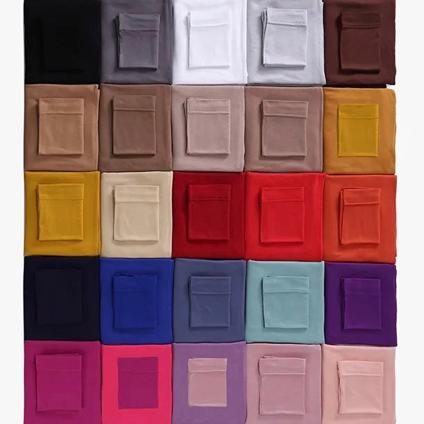 Bundle Of 20 Matching Hijab + Cap Sets