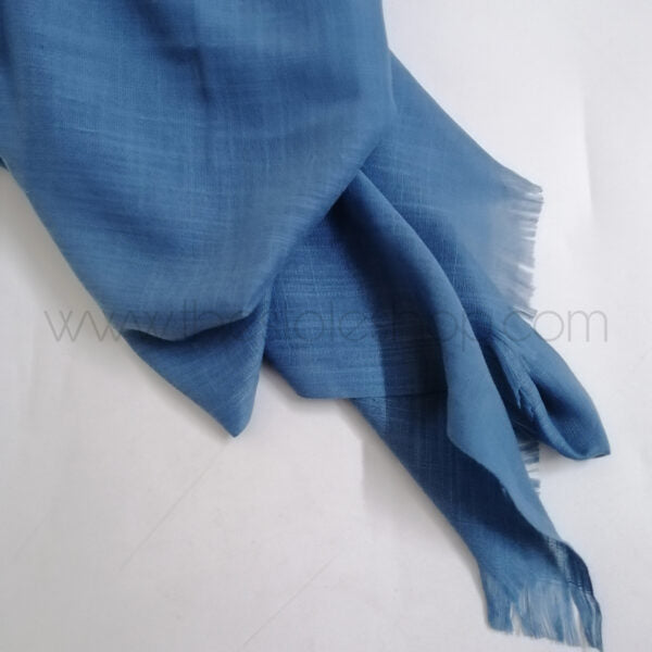 Premium Turkish – Slub Textured (Regular Width) – French Blue