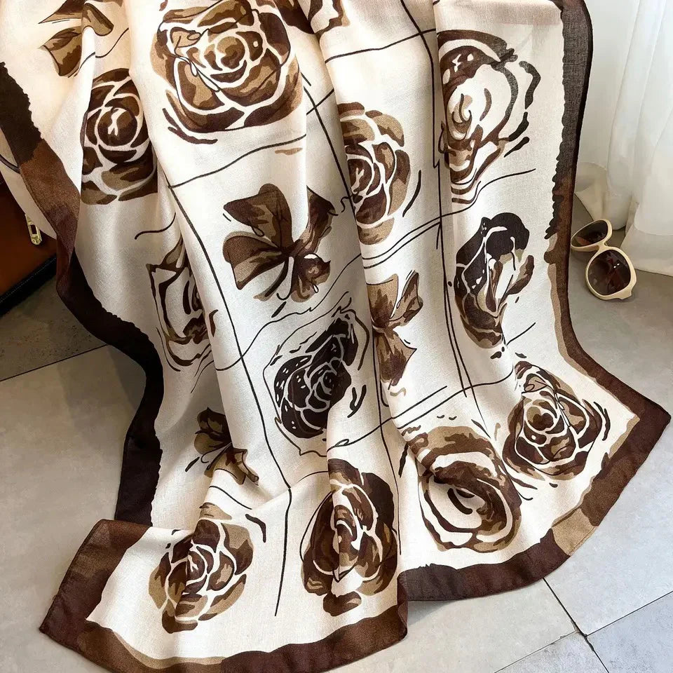 Brown rose Viscose