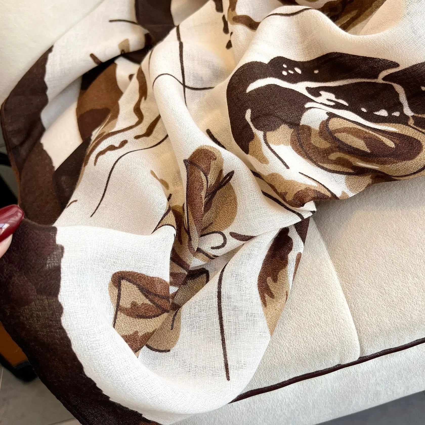 Brown rose Viscose