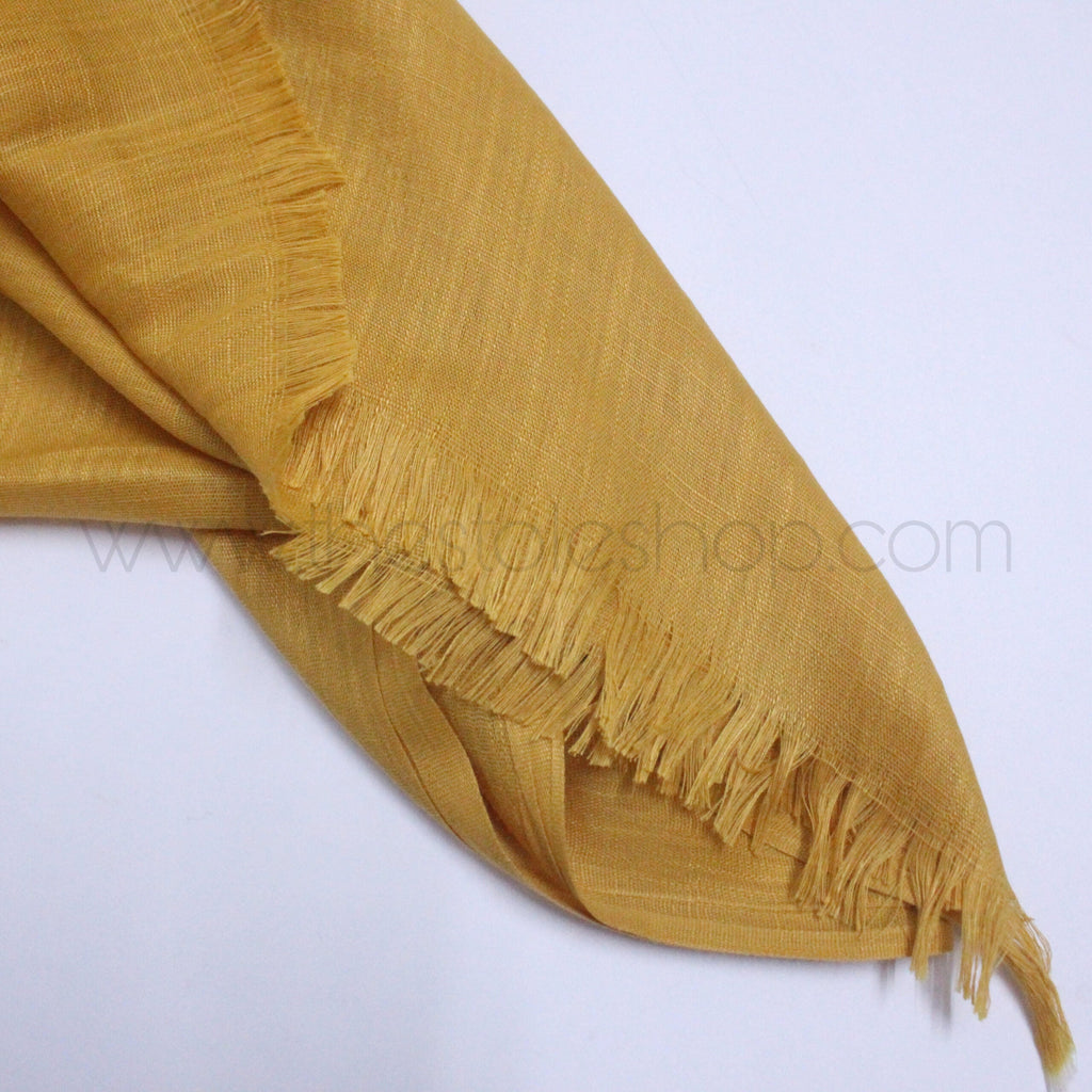 Premium Turkish – Slub Textured (Wider Width) – Mustard