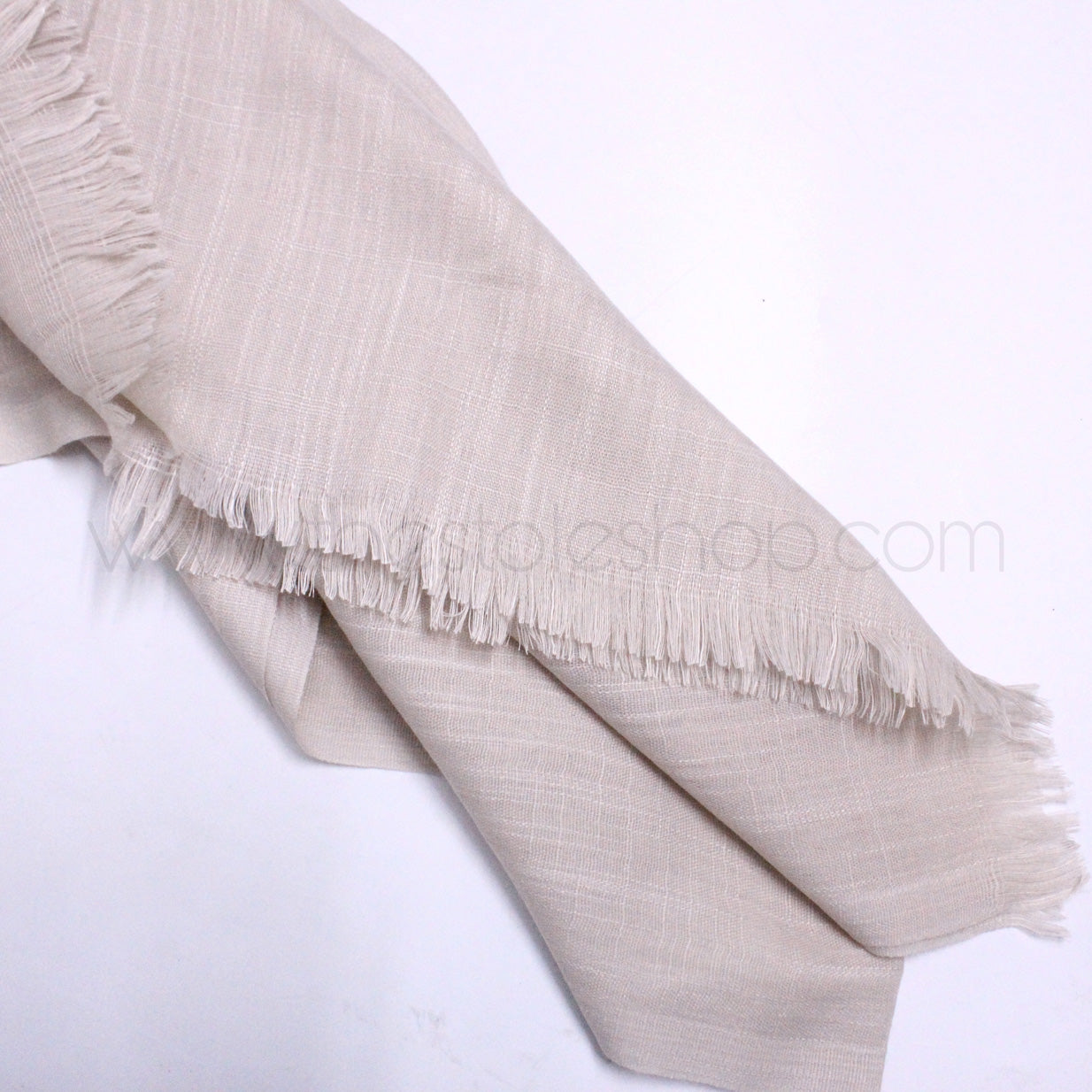 Premium Turkish – Slub Textured (Wider Width) – Ivory