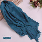 Premium Turkish – Slub Textured (Wider Width) – Peacock