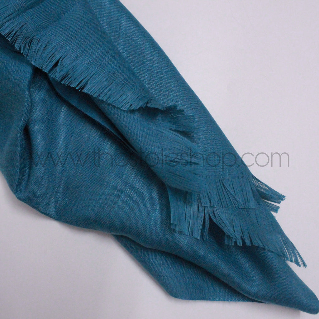 Premium Turkish – Slub Textured (Regular Width) – Peacock