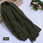 Premium Turkish – Slub Textured (Wider Width) – Olive