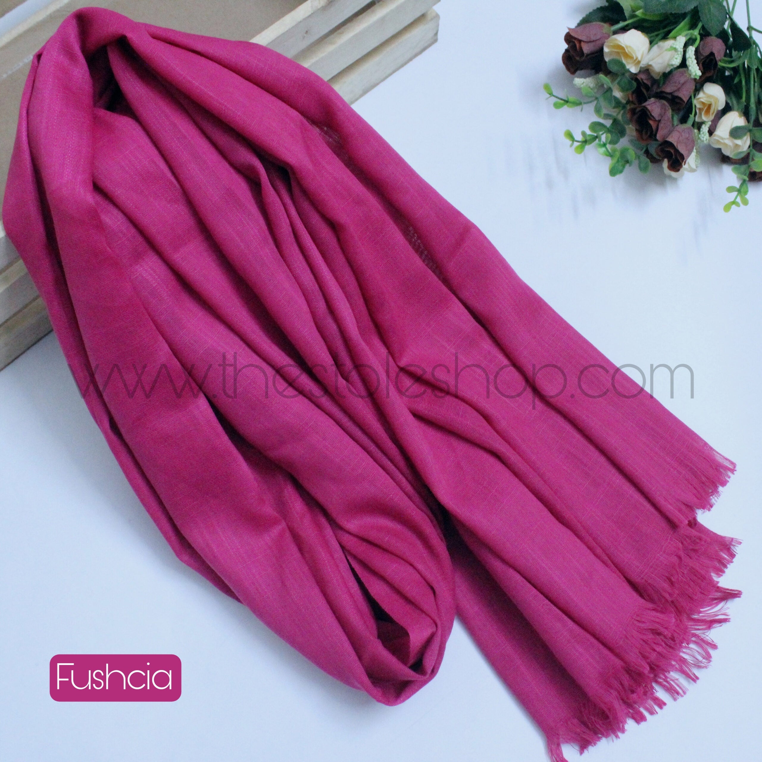 Premium Turkish – Slub Textured (Wider Width) – Fushcia