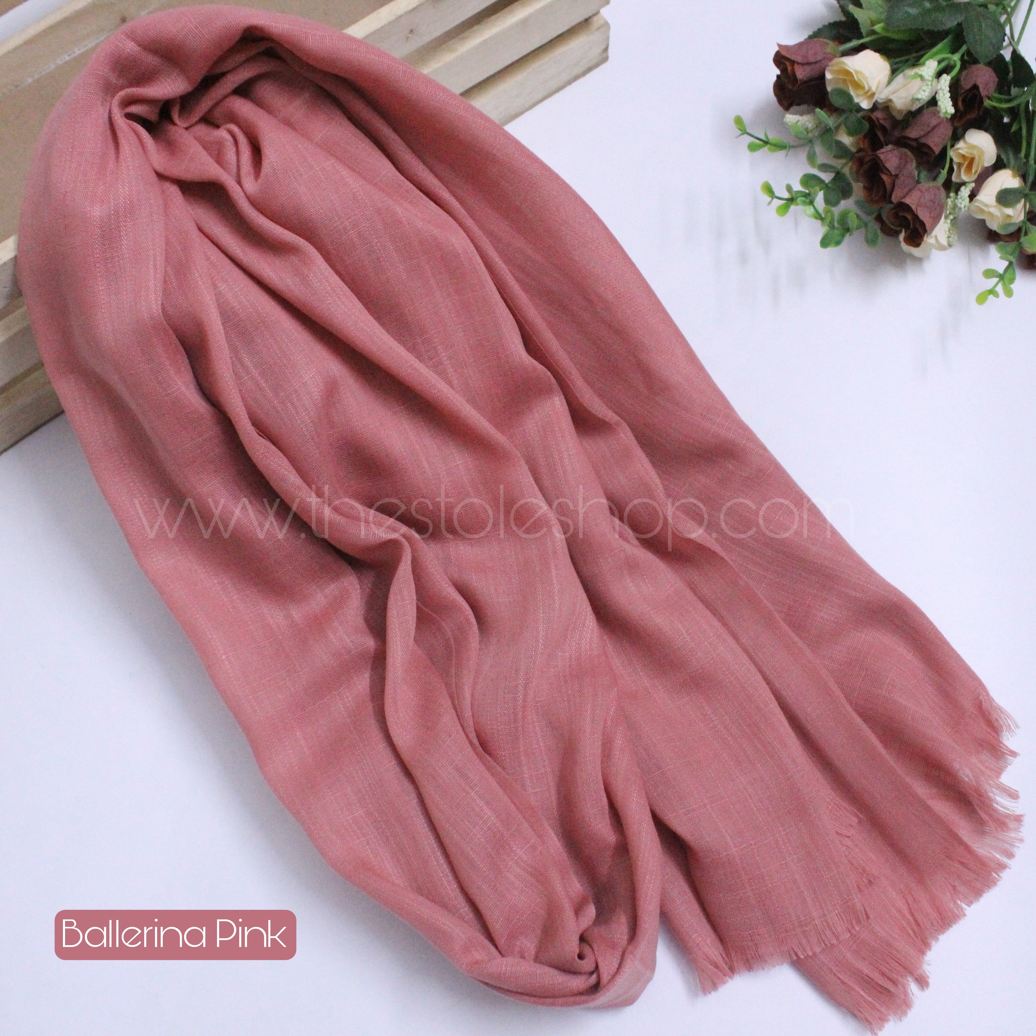 Premium Turkish – Slub Textured (Regular Width) – Ballerina Pink