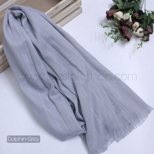 Premium Turkish – Slub Textured (Regular Width) – Dolphin Grey