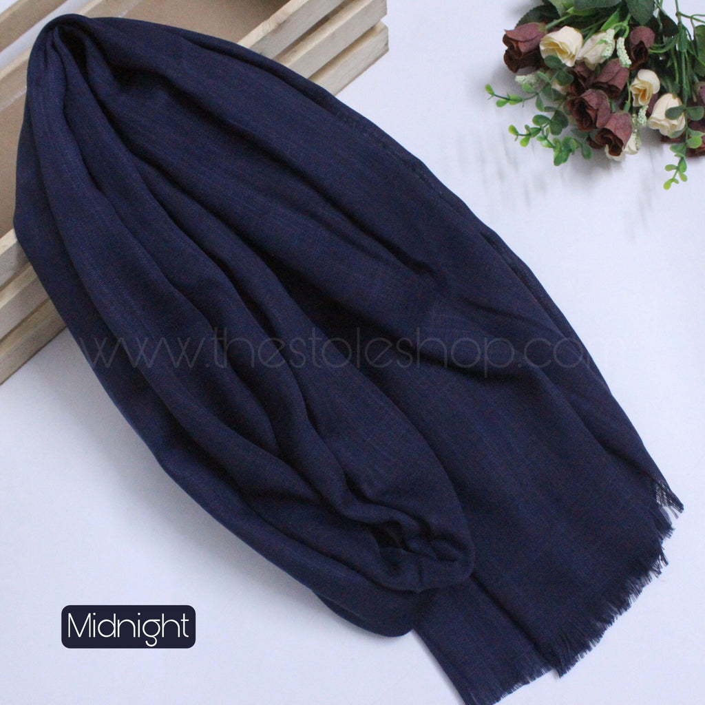 Premium Turkish – Slub Textured (Wider Width) – Midnight