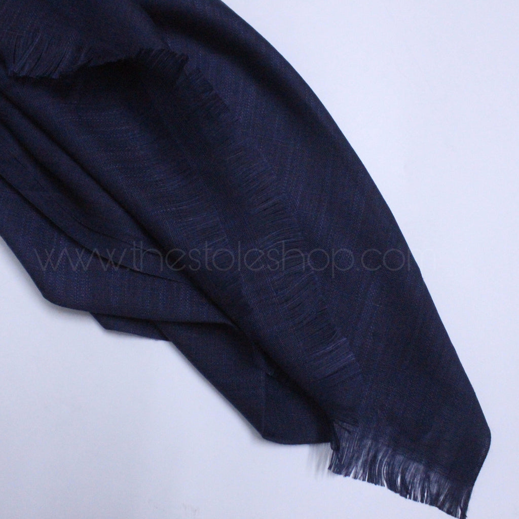 Premium Turkish – Slub Textured (Wider Width) – Midnight