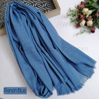 Premium Turkish – Slub Textured (Wider Width) – French Blue