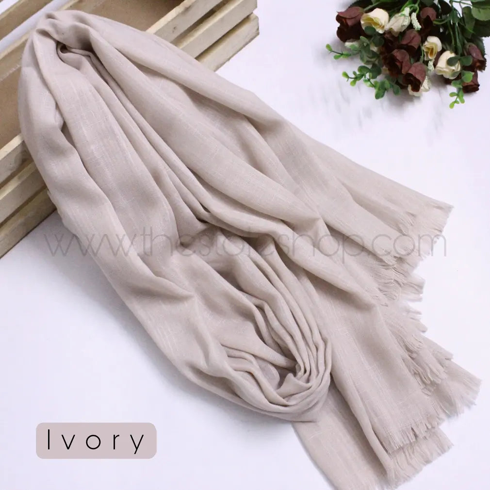 Premium Turkish – Slub Textured (Wider Width) – Ivory