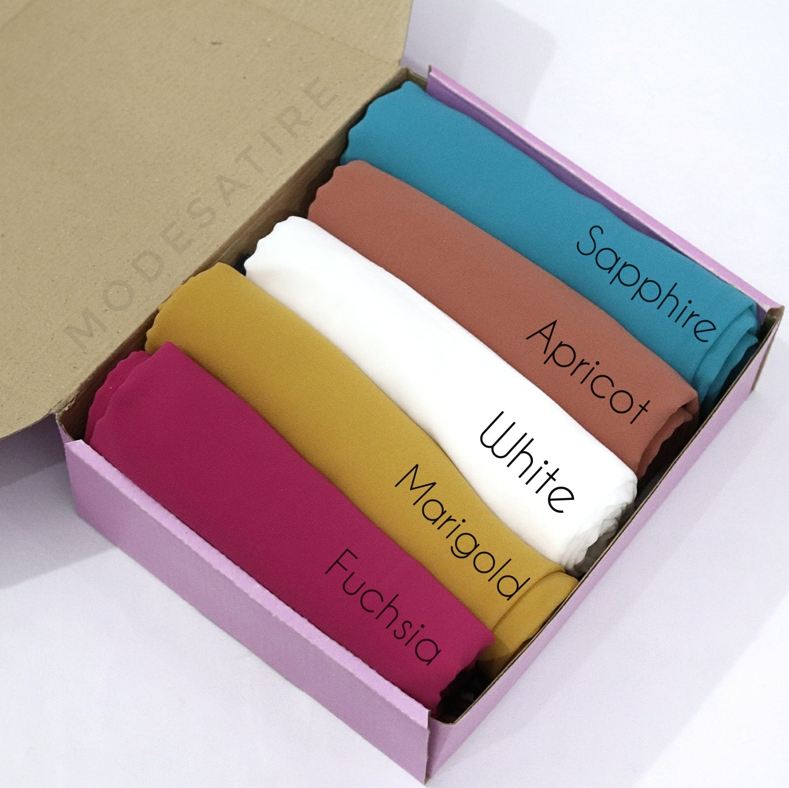 Georgette Hijab Box - Fade Into Hue
