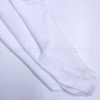 Premium Turkish – Slub Textured (Regular Width) – White