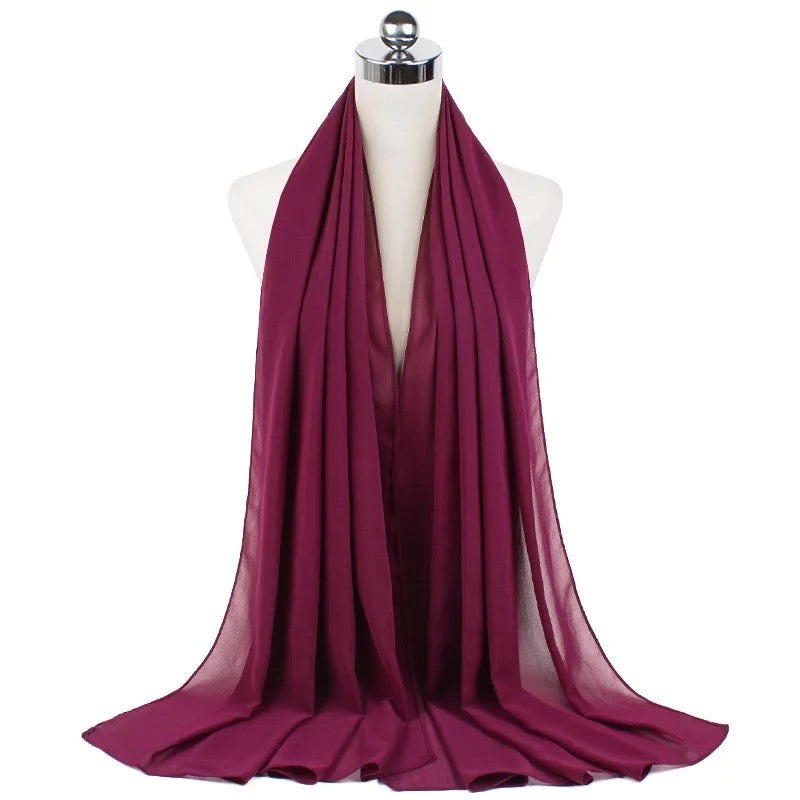 The Rich Wine Red Hijab