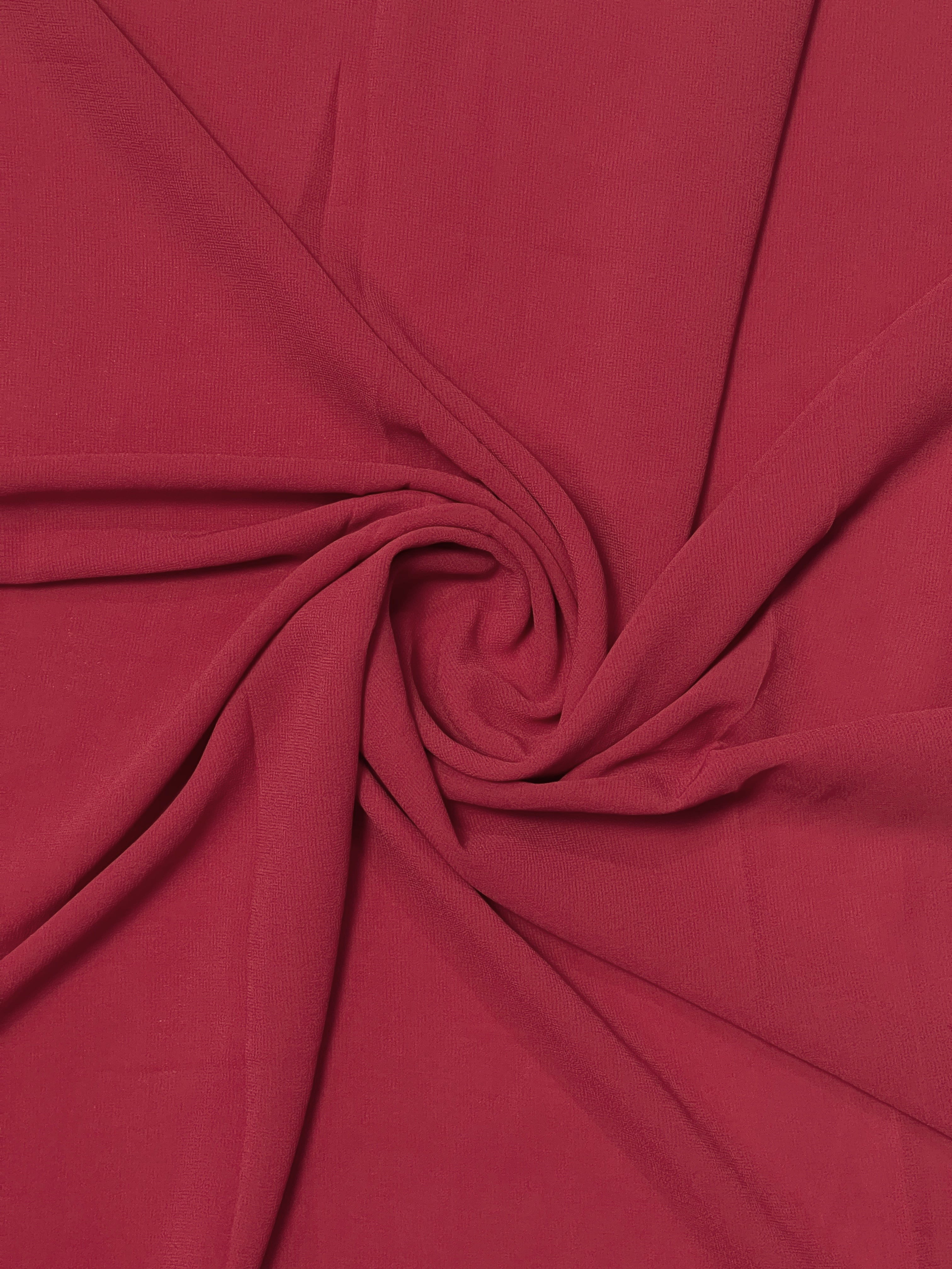 Classic Georgette - Cherry Red