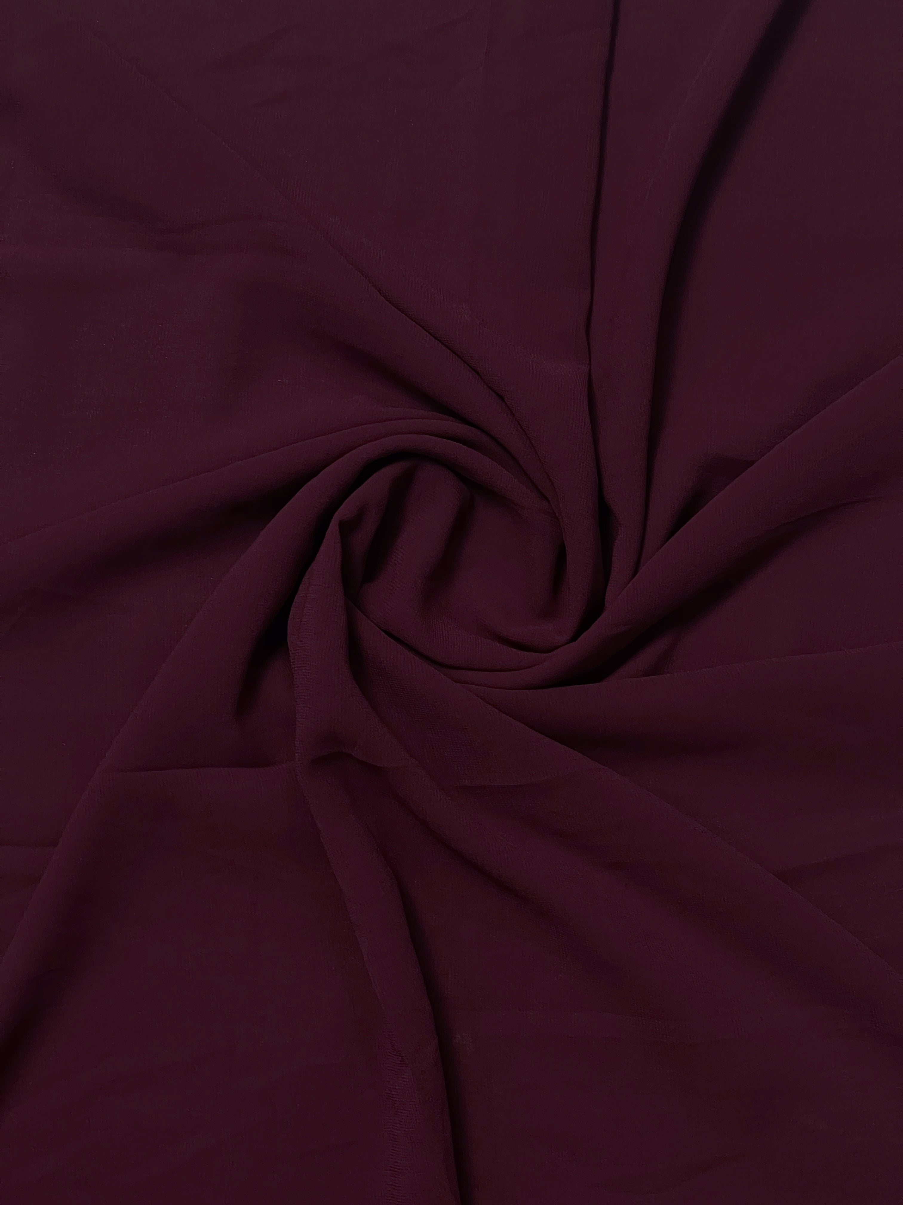 Classic Georgette - Burgundy