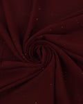 Glitter Georgette - Maroon