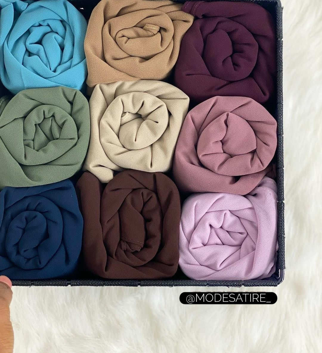 Georgette Hijab Box Of 9
