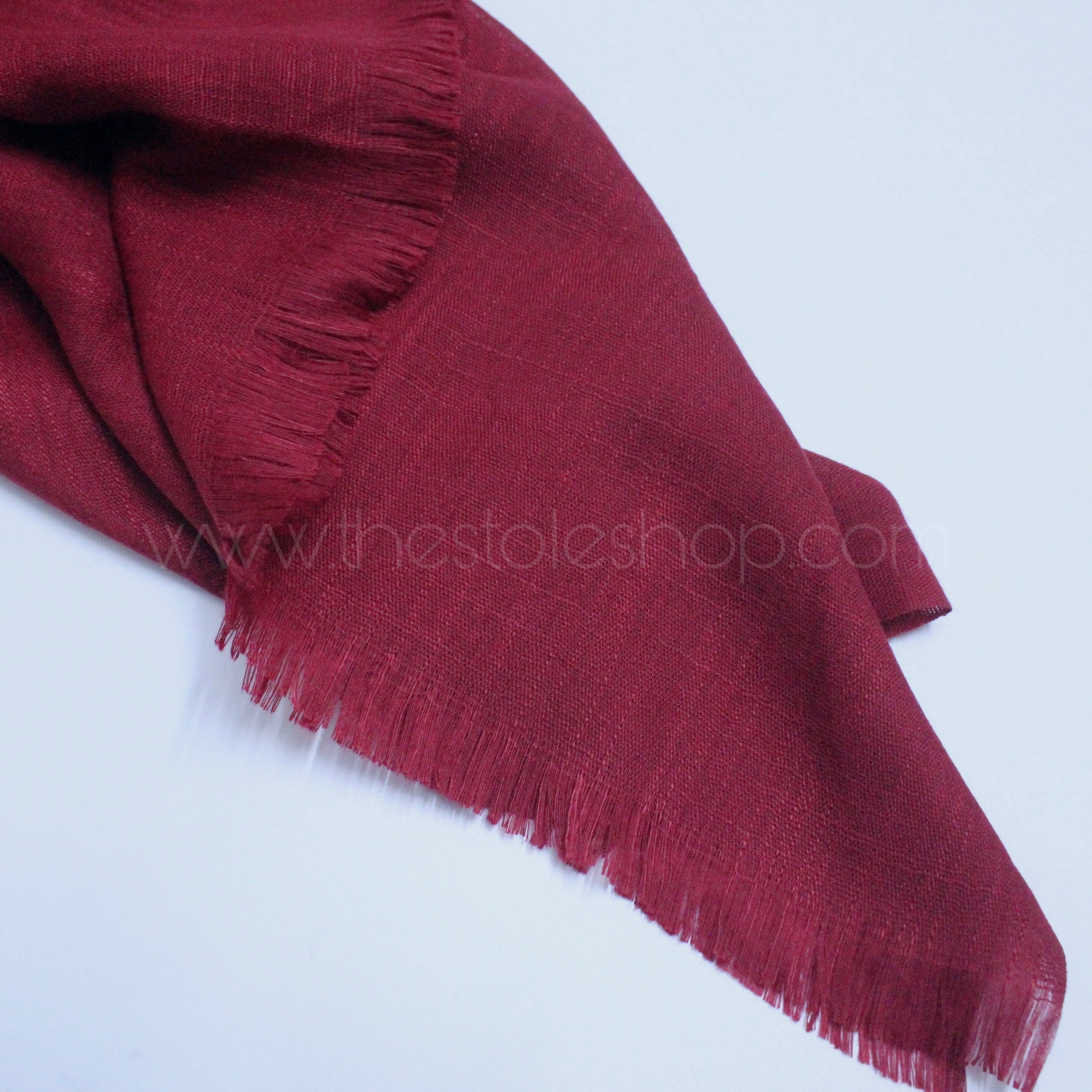 Premium Turkish – Slub Textured (Regular Width) – Wine