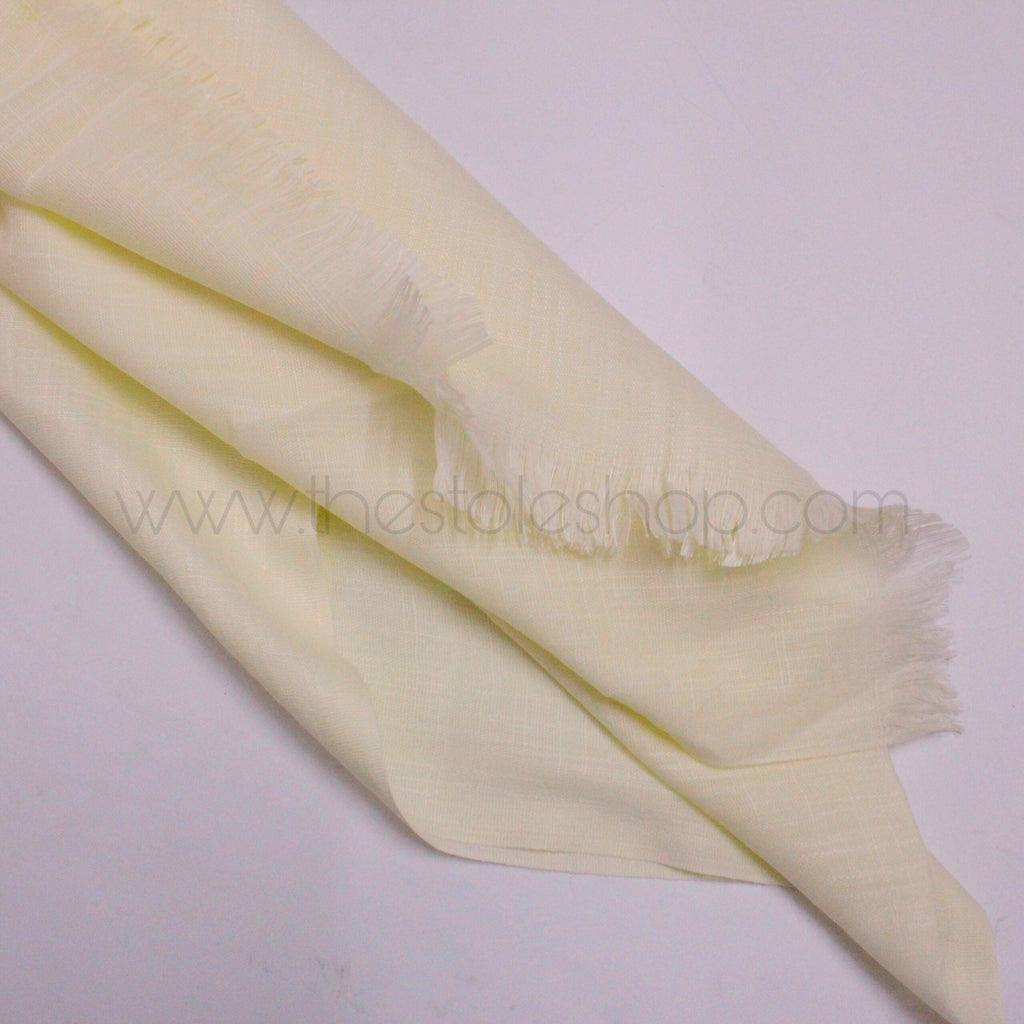 Premium Turkish – Slub Textured (Regular Width) – Cream