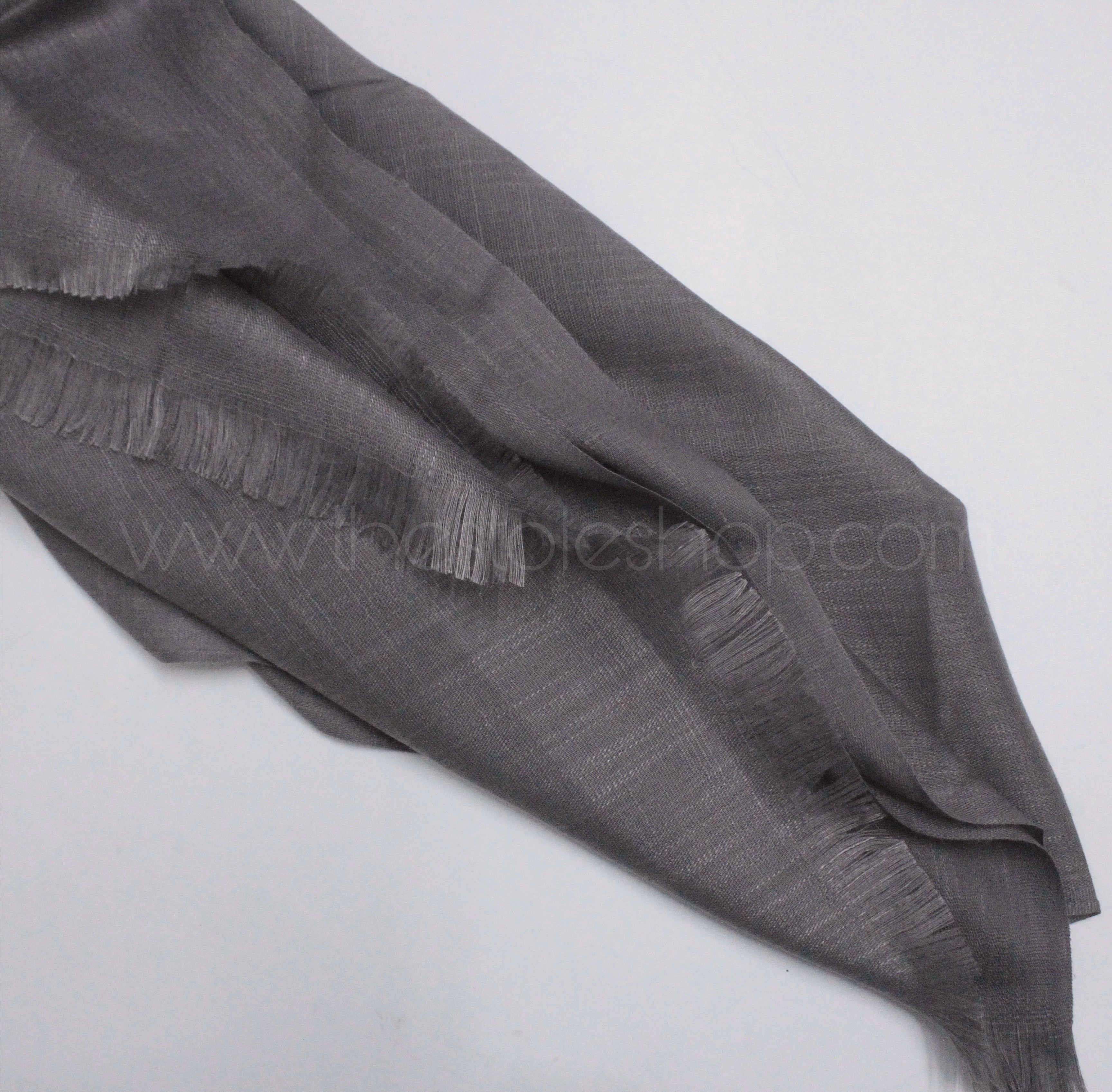 Premium Turkish – Slub Textured (Regular Width) – Graphite